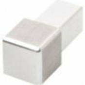 Kotni nosilec za ploščice, 90°, mat aluminij, 10 mm - 24 - Aluminij - Sapho - 10 mm