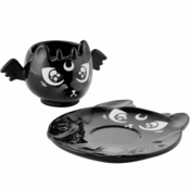 Šalica (set) KILLSTAR - Kittea Teacup & Saucer - Črna - KSRA003686