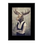 shumee PLAKAT ZA SLIKE V OKVIRJU 43x33 cm Jelen P773