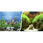 Tapeta za akvarij dvostranska različna motiva 60cm/1m