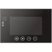 Megasy Video Interfon: 7 Monitor + vanjska jedinica + adapter, crna boja
