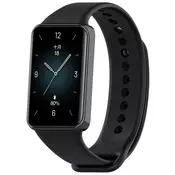 Silikonski pas Techsuit za Honor Band 9 - črn