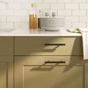 Rucke za ormaric 20 kom crne 96 mm od nehrdajuceg celika