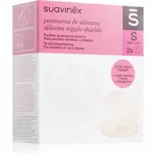 Suavinex Zero Zero Silicone Nipple Shields ščitniki za bradavice velikost S 21 mm 2 kos