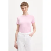 GUESS JEANS Majica roza/bela