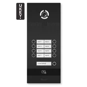 BI-08FB BLACK - IP vhodni panel, 8-nadstropni, UKEY, SIP 2.0 - BasIP