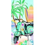 Brzosušeci rucnik za plažu SEA AND FUN šarena 100×180 cm, 100% mikrovlakna