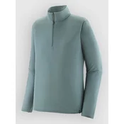 Patagonia Cap LW Zip Neck Base Layer Top blue sage