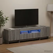 vidaXL 5-delna LED TV omarica Siva Sonoma Inženirski les