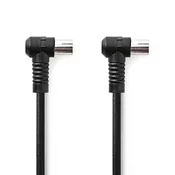 Kabel Koaksijalni | RF M – RF Ž | Kutni Konektori | 120 dB | Label | NEDIS