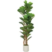 Homestar Umetno drevo fikusa z listi 50x50x150 cm zelena