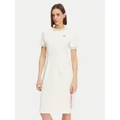 Lacoste Vsakodnevna obleka EF9988 Bela Slim Fit