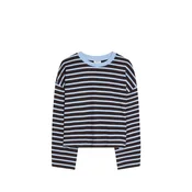 Bershka Majica svetlo modra/temno rjava