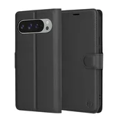 Etui Techsuit Leather Folio za Google Pixel 9 Pro XL - črn