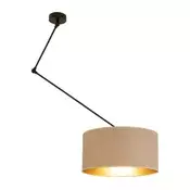 LED podesivi luster na štapu GORTA 1xE27/60W/230V bež/zlatna