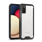 Overboard Ovitek za Samsung Galaxy A02S, hibridni z zaščito pred padci, črn