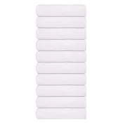 Vidaxl Brisače za roke FROGN 10 kosov bele 50x100 cm 360 g/m2