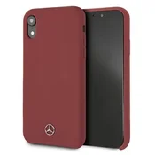 MERCEDES Etui Mercedes Silicone Line za iPhone Xr - rdeče