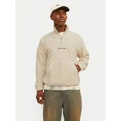 JACK & JONES Pulover JORVesterbro bež / črna