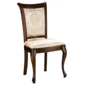 Casa Padrino Luxury Baroque Dining Chair Gold Pattern/Dark Brown