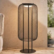 Lucande LED-zunanja stoječa svetilka Korvyn, črna, 80 cm, IP44 - Dizajn - črno - Kovina