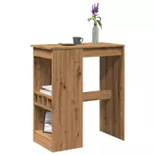 Vidaxl vidaXL Barska miza s predali Artisan hrast 90x47,5x103,5 cm