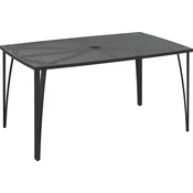 Vrtna miza 72 cm x 150 cm x 90 cm z jekleno mrežo