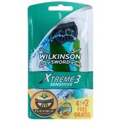 Wilkinson Sword Xtreme 3 Sensitive britvica za jednokratnu uporabu (Aloe Vera) 6 kom