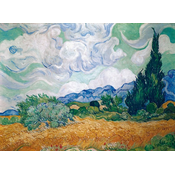 Piatnik - Puzzle Vincent Van Gogh: Wheat Field with Cypresses II - 1 000 kosov