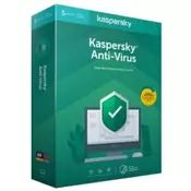 Kaspersky Lab Anti-Virus protivirusna programska oprema, 1-godišnja licenca, 1 PC, BOX