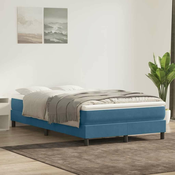 vidaXL vidaXL Box spring postelja brez vzmetnico temno modra 120x220 cm žamet, (21791671)