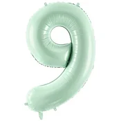 Folija balon številka 9 NINE zelen 72 cm