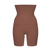 cfab Hlače za oblikovanje High Waisted Shaping Shorts rjava