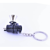 CAR 888 ACCESSORIES Privezak za kljuceve usis crno-srebrni