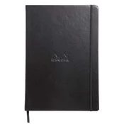 Notes A4, Rhodia Webnotebook, tvrde korice, diktando crte, crni