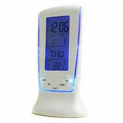 Dardanar LCD digitalna budilka koledar termometer temperatura osvetlitev ozadja nočna lučka, (21198928)