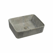 Siv keramičen umivalnik 47,5x37,5 cm Dalma – Sapho