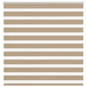 Zebra zavjesa Pješcano smeda 140x100 cm Širina tkanine 135,9 cm Poliester
