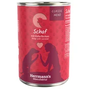 Ekonomicno pakiranje Herrmanns Bio Menu 24 x 400 g - Ovcetina s bio zobenim pahuljicama