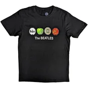 The Beatles Apple & Drums Black XL Majica