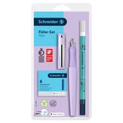 Schneider Tomo roza kemični svinčnik + polnila + radirka z markerjem