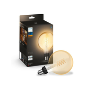 LED Zatemnitvena žarnica Philips Hue WHITE FILAMENT G125 E27/7W/230V 2100K