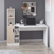 Hanah Home radni sto Viora, 150 cm, beli / orah