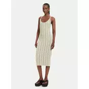 Fracomina Pletena obleka FS26SD5005K414F8 Svetlo rumena Slim Fit