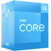 CPU INTEL Core i3-12100, 3.30GHz (4.3 GHz), 4C/8T, 12MB, 89W, HD 730, LGA 1700, BOX