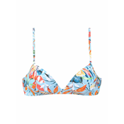 VENICE BEACH Bikini zgornji del svetlo modra/oranžna/bela