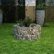 vidaXL Šestkotno korito za rastline gabion 100x90x50 cm