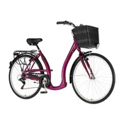 Bicikl City Visitor Vintage 28 Alu 19 V-Brake 6 Brzina 167-192cm (L/Xl) Ljubicasti Perla Uv Sjaj