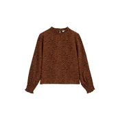 WE Fashion Bluza konjak / črna