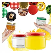 shumee 20x stekleni kozarci Poma 265ml kozarec za medeno marmelado, darilni 20 kosov